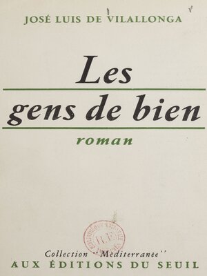 cover image of Les gens de bien